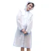Дождевики Ева водонепроницаемый матовый прозрачный плащ модные женщины дождевики пальто дождя куртка бахрома одежда дождь передач WX9-380