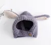 Cartoon Animal Bunny Lange Oren Hoed Baby Photo Props Pluche Warm Baby Winter Muts Cute Infant Cap Hood