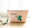 Cute Women Cosmetic Bag Travel Makeup Case Zipper Plant Cactus Make Up Bags Organizer Storage Pouches Toiletry sundry Bags