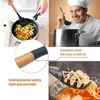 Nouveaux ustensiles de cuisine en silicone avec manche en bois pour la cuisine spatule à fente spatule cuillère louche spaghetti outils ensembles de cuisine 100 ensembles IB691