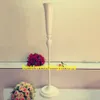 Ny stil Tall Vit Candlelabra Roman Column Wedding Centerpieces Pillars Flower Stands Road Cited Wedding Props Best0128