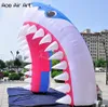 Entrada decorativa do festival personalizado Arco de modelo de boca de tubar￣o infl￡vel para eventos de festa e publicidade feita por Ace Air Art