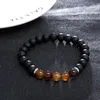 2 pcs/set Matte Black Bead Bracelet Set Women Men Fashion Lucky Buddha Prayer Beads Bracelets Couple Jewelry Accessories Gift Kimter-D418S Z