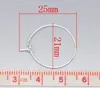 Stud 600 stks Verzilverd Wijnglas Charm Ringen / Oorbel Hoops 25x21mm Bevindingen Wholesale Sieraden Maken vinden
