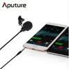 Новое прибытие APUTURE A.LAV EZ Lavalier Microphone для мобильного / смартфона Lavalier Clip-On Microphone для мобильной голосовой записи