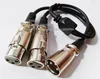 Câbles Audio, Double XLR 3Pin Femelle vers XLR-3Pin Mâle Audio-Splitter Microphone Extension Connecteur Câble 0.5M/1PCS