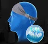 Aangepaste logo voor sport hoofdband onder zweetverlies stretchy atletische bandana headscarf yoga sport oefening