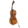 4/4 Instrumentos musicales de violonchelo acústico de tamaño completo con estuche Arco Resina mate Dorado para los amantes de la música