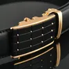 Fashion New arrival Brand Automatic buckle men belt Genuine leather belt for men Brand luxury Top quality business cow skin male s206Z