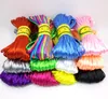 YIQIFLY 12pcs/lot 2mm 20m/sheaf Chinese Knot Cord Rattail Satin Braided String Mixed 12 Colors Jewelry Findings Beading Rope