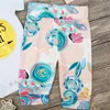 Conjunto de ropa de bebé 3 UNIDS Mamas Girl Trajes 2018 Verano de manga corta de algodón del mameluco + Pantalones largos + Diadema trajes niños niños ropa