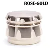 Tobacco Grinder 63mm 4 Layers Zicn Alloy Diamond Herb Grinder Smoke Grinders Smoking Filter Accessories WX9-883