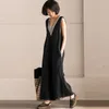 2018 Linen Jumpsuits Women Harem Rompers Casual Pockets Sleeveless Backless Long Pants Loose Playsuit Plus Size Oversize Romper