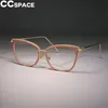 Lady Sexy Cat Eye Bril Frames Dames Retro Big Bril Legering CCSPACE Merk Designer Optische Mode Computer Glasses 45369