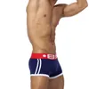 2018 Pouplar Marca Mens Boxers Algodão Sexy Men Underwear Cuecas Masculinas Cuecas Calcinha U Convexo Bolsa Para Gay