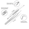 Face Skin Care 7st Facial Blackhead Remover Tool Kit Doubleend Comedone Acne Needle Clip Pimple Tweezer Blemish Extractor Set2369396