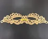 100st / mycket svart guld sexig dam spets mask cutout ögonmaske för masquerade party fancy dress kostym, halloween fest fancy