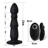 Vibrador anal USB para homens Plugue anal de silicone Dildo vibrador realista com sucção Brinquedos sexuais anais para produtos sexuais femininos C18111501