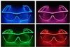 10 Farben blinkende EL-Draht-LED-Brille, leuchtende Party-Dekorationsbeleuchtung, klassisches Geschenk, helles Licht, Festival-Geschenk c045