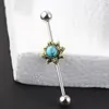 14G 38mm Sexy Hollow Moon Anchor Rose Industrial Barbell Bar Anello orecchio Gioielli penetranti per il corpo NUOVO stile 20pcslot1286452