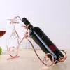 2018 New simple modern high-grade metal glass wooden stainless steel quality wholesale European creative wine rack