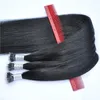 1# Black Color Silk Straight peruvian Nano Ring human Hair Extensions 0.8g s 200g pack Factory Prices All Colors Extensions