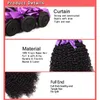 Brasiliansk Kinky Curly Human Hair 3 Bundlar med 4x4 Lace Closure Billiga Brasilianska Curly Virgin Human Hair Weave Extensions med stängning