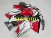 Injicering Mote Fairing Kit för Aprilia RS125 06 07 08 09 10 11 RS 125 2006 ABS Röda vita Fairings Set AA07