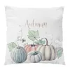 Potiron imprimé taie d'oreiller Halloween décoration de Noël mélange de coton housse de coussin canapé maison décor de voiture sans noyau 9 styles HH7-1698