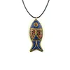 Vackra halsband mode undviker fisk etniska halsbandstäder vintage platta nepal smyckenhandmade sanwoods vintage bodhi hängen ne7531667