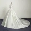 Coréen Vintage Dentelle Long Train Balle Robes De Mariée 2017 Satin Plus La Taille Robes De Mariée Real Photo Livraison Gratuite