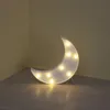 Decoratieve LED Crescent Moon Night Lights Markquee Tekens voor Baby Nursery Kids Decorations Gifts voor kinderen