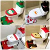 Babbo Natale Toilet Seat Cushion bagno tappeto ornamenti Set domestica Tatuaggi articoli toilette per il giorno di Natale 16 42qy ff