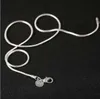 1mm serpent chaîne collier 925 colliers en argent Sterling chaînes de mode femmes bijoux collier bricolage accessoires pas cher prix 16 18 20 22 24 pouces