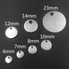 100pcs 614mm Stainless Steel Stamping Tags Charms Pendants End Chain Pendant Round Tag Charms for Necklace Bracelet Making4168430