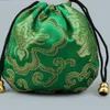 Hot sale Small Silk Brocade Jewelry Pouch Storage Bag Chinese Fabric Drawstring Gift Packaging Coin Pocket