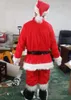 2018 Hot new Christmas Santa Claus Costumes Set 9pcs full body suit Mascot Costume
