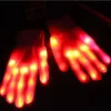 Fashion LED glow Gloves Halloween props LED flash gloves for KTV Party Finger Flashing Glow gloves cosplay ghost mittens