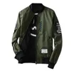 Nieuwe Bomber Jassen Heren Herfst Winter Mode Overjas Army Groen / Zwart Dun Slim Fit Mannen Windbreker Plus Size Coat M-4L