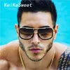 KeiKeSweet Cool surdimensionné homme femmes miroir métal haut chaud célébrité lunettes de soleil rayons Vintage marque haut Sexy lunettes de soleil