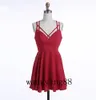 simple red homecoming dresses