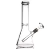 Hookahs 10,5 "Beaker Glass Bong Ice-Catches Tubos de água de material grosso para fumar com downstem e tigela