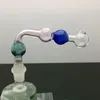 Glasrör rökning tillverkar handblåst vattenpipa färgglad multi bubbla rät vinkel glas wok
