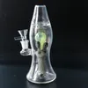 Forme de lampe à lave Bong Bangs d'eau en verre lisse 14mm Conduites d'eau communes Petite plate-forme pétrolière Lampe à lave Dab Rigs Heady Glass Bubbler XL-LX3