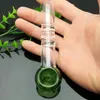 Pipes à fumer Aeecssories Narguilés en verre Bongs Pipe en verre à trois couches colorée