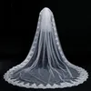 Stunning Wedding Veils Lungo Paillettes Formali Appliques Pizzo Appliques Wedding Hewpieces Donne Tulle Veli da sposa con pettine