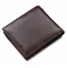 GUBINTU en cuir véritable hommes portefeuilles poche à monnaie fermeture éclair véritable portefeuille en cuir pour hommes avec pièce de monnaie de haute qualité homme sac à main cartera