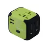 Nowy Universal Travel Adapter Elektryczne Wtyczki Gniazda Konwerter US / AU / UK / UE z podwójnym ładowaniem USB 2.4A Wskaźnik zasilania LED