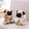 20cm 박제 시뮬레이션 개 플러시 Sharpei 퍼그 사랑스러운 강아지 애완 동물 장난감 동물 장난감 동물 장난감 어린이 생일 크리스마스 선물 LA085