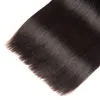 Peruwiański Dziewiczy włosy jedwabiste proste 4 części / partia 100% Human Hairs Extensions Natural Color Double Wefts 10-30inch Ruyibeauty